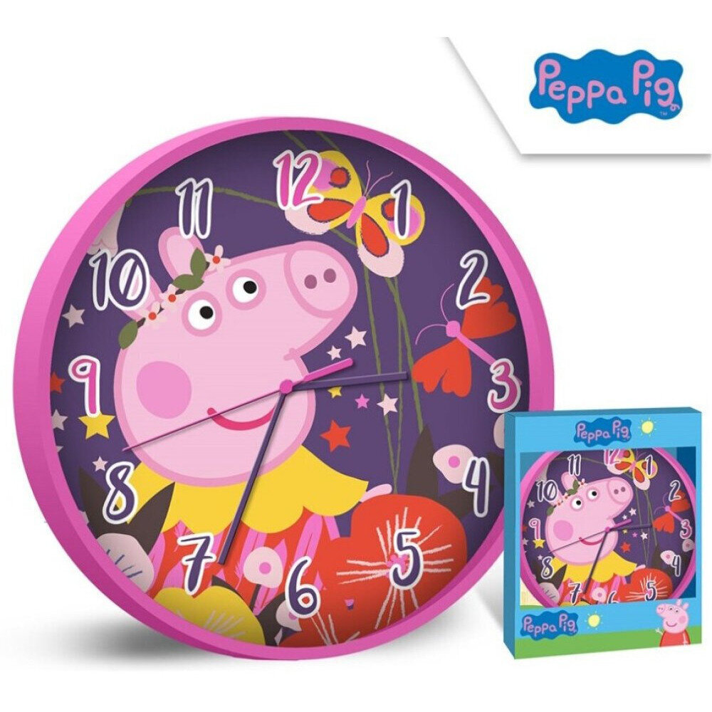 Seinakell Peppa Pig, 25 cm цена и информация | Laste aksessuaarid | kaup24.ee