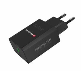 Swissten Premium 25W Сетевое зарядное устройство USB-C PD Черный цена и информация | Зарядные устройства для телефонов | kaup24.ee