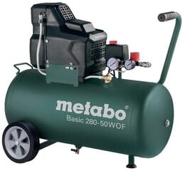 Õlivaba kompressor Basic 280-50 W OF, Metabo цена и информация | Механические инструменты | kaup24.ee