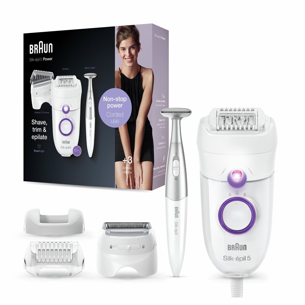 Braun Silk-épil SE5825P hind ja info | Epilaatorid, raseerijad | kaup24.ee