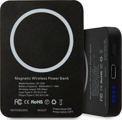 MagSafe Akupank 3000mAh Karl Lagerfeld KLPBMSOIBK- 2.1A / 5V цена и информация | Зарядные устройства Power bank | kaup24.ee