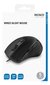 Juhtmega hiir Deltaco MS-801, must hind ja info | Hiired | kaup24.ee