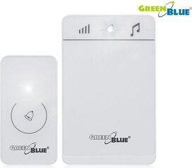 Беспроводной дверной звонок, трансивер, 52 тона, белый сенсорный экран GreenBlue GB111 W, дальность действия 150 м цена и информация | Дверные звонки, глазки | kaup24.ee