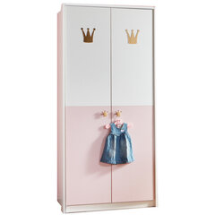 Шкаф Cindy2 белый/розовый цена и информация | Шкафы | kaup24.ee