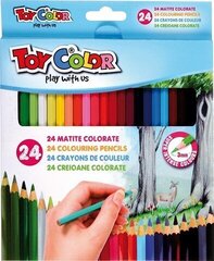 Värvipliiatsid 24v ''Play with us'', Toy Color /6 hind ja info | Kunstitarbed, voolimise tarvikud | kaup24.ee