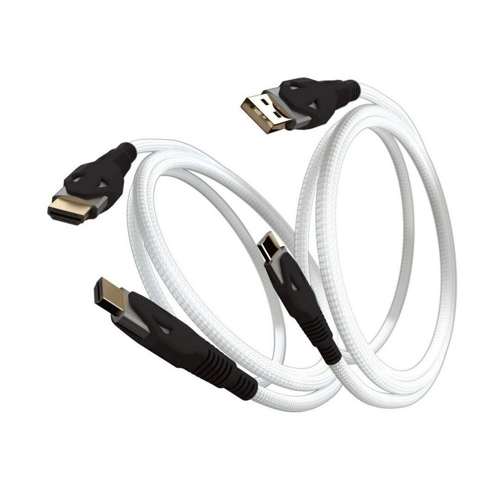 Gioteck VP1 Viper juhtme kmp. 1xHDMI 2.1 kaabel (2m) + 1xUSB-C kaabel (3m) hind ja info | Kaablid ja juhtmed | kaup24.ee