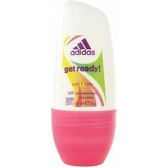 Rulldeodorant Adidas Get Ready 50 ml hind ja info | Lõhnastatud kosmeetika naistele | kaup24.ee