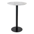 Обеденный стол Bolzano, 70x105 см, белый/черный