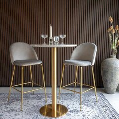 Обеденный стол Bolzano, 70x105 см, белый/золотой цена и информация | Кухонные и обеденные столы | kaup24.ee