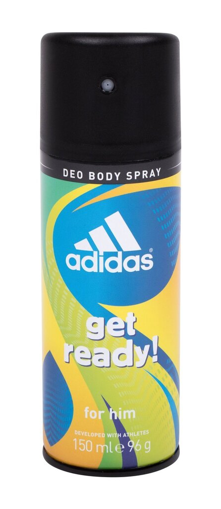 Spreideodorant Adidas Get Ready meestele 150 ml hind ja info | Lõhnastatud kosmeetika meestele | kaup24.ee