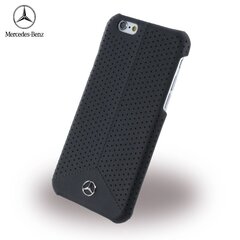 Mercedes MEHCP6PEBK Pure Line Перфорированный кожаный тонкий Чехол-крышка Apple iPhone 6 6S 4.7 inch Черный  цена и информация | Mercedes Мобильные телефоны, Фото и Видео | kaup24.ee