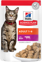 Влажный корм для взрослых кошек с говядиной Hills Science Plan, 85 г цена и информация | Кошачьи консервы | kaup24.ee