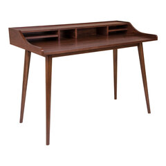 Письменный стол Hellerup, темно-коричневый цена и информация | Компьютерные, письменные столы | kaup24.ee