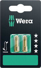 Бита Wera 855/1 ТH Torsion PZ, 3х25 мм, 2 шт. цена и информация | Механические инструменты | kaup24.ee