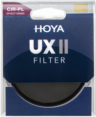 Hoya фильтр круговой поляризации UX II 58 мм цена и информация | Фильтр | kaup24.ee