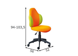 Рабочее кресло Jessi, оранжевый/зеленый цена и информация | Офисные кресла | kaup24.ee
