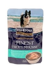 Fish4dogs forelliga, 100 g hind ja info | Konservid koertele | kaup24.ee