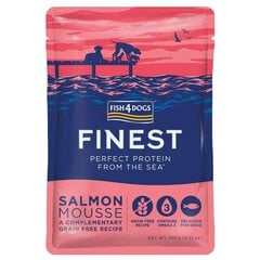 F4D KOERA PASTEET FINEST SALMON MOUSSE 100G hind ja info | Konservid koertele | kaup24.ee