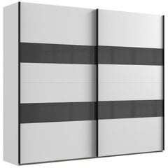 Шкаф Altona 2, белый/тёмно-серый, 270 см цена и информация | Шкафы | kaup24.ee
