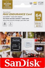 Sandisk MicroSDXC 64GB (+адаптер SD) цена и информация | Карты памяти для фотоаппаратов, камер | kaup24.ee