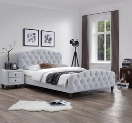 Кровать Sandra 160x200см, светло-бежевый цена и информация | Кровати | kaup24.ee