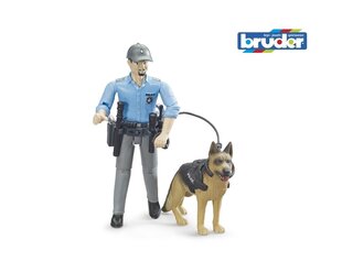 Фигурка полицейского с собакой Bruder  цена и информация | Игрушки для мальчиков | kaup24.ee