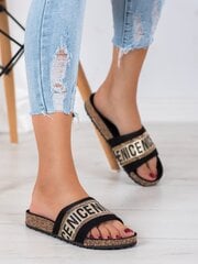 Naiste lahtised kingad, must 891034388 hind ja info | Naiste sandaalid | kaup24.ee