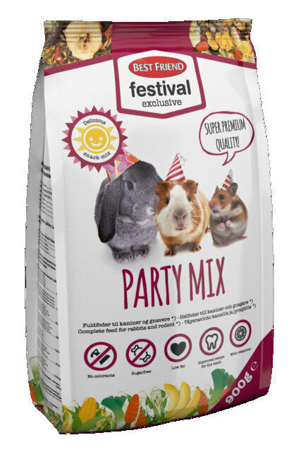 BF KÜÜLIKU/NÄRILISTE TÄISSÖÖT FESTIVAL EXCL.PARTY MIX 900G цена и информация | Toit väikeloomadele | kaup24.ee