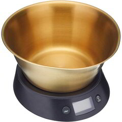 Köögikaal kuni 5kg digitaalne kausiga 'brass' MasterClass 890870609 цена и информация | Кухонные весы | kaup24.ee