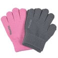 Huppa детские перчатки весна-осень  LEVI 2 шт., розовый-серый 907155973