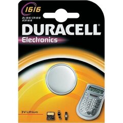 Tahvelarvuti aku Duracell CR1616 liitium 3V hind ja info | Patareid | kaup24.ee