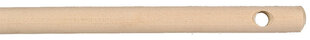 Деревянный чернок 130см Ø22мм, с отверстием для подвешивания цена и информация | Тазик с ручками круглый 9л, серый | kaup24.ee