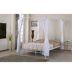 Кровать с балдахином Amore 140 x 200 см, белый цена и информация | Кровати | kaup24.ee