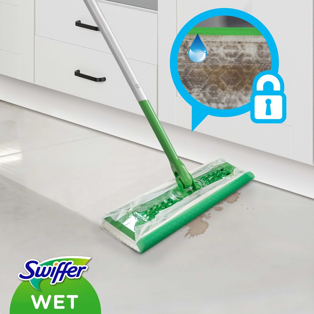 Swifferi niisked salvrätikud Sweeper Wet, 20 tk. цена и информация | Puhastustarvikud | kaup24.ee