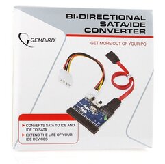 Kahesuunaline adapter SATA - IDE/IDE - SATA hind ja info | Gembird Arvutid ja IT- tehnika | kaup24.ee