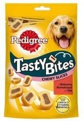 Pedigree maius koertele veiselihaga Tasty Bites Chewy Slices, 155 g hind ja info | Maiustused koertele | kaup24.ee