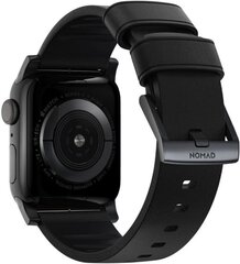 Nomad Active Strap Pro - 44mm/42mm | Black Active Leather | Black Hardware hind ja info | Nomad Mobiiltelefonid, foto-, videokaamerad | kaup24.ee