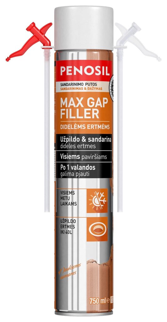 Täitevaht Penosil Max Gap Filler 750 ml цена и информация | Isolatsiooni- ja tihendus pakkematerjal | kaup24.ee