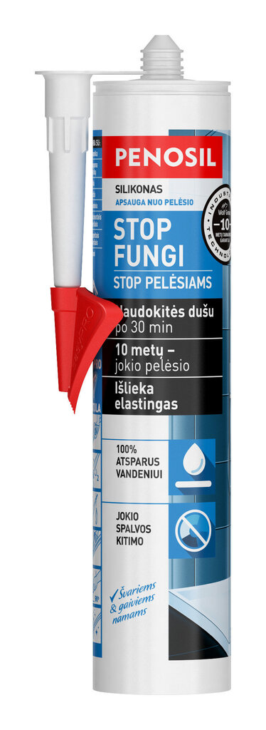 Hallitusevastane silikoonhermeetik PENOSIL Stop Fungi 310 ml hind ja info | Isolatsiooni- ja tihendus pakkematerjal | kaup24.ee