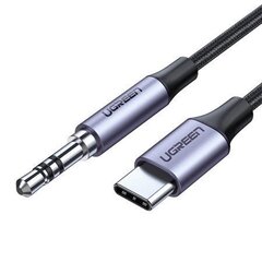 Ugreen AV119 AUX-kaabel USB-C, 3,5 mm, 1 m, tumehall цена и информация | Кабели для телефонов | kaup24.ee