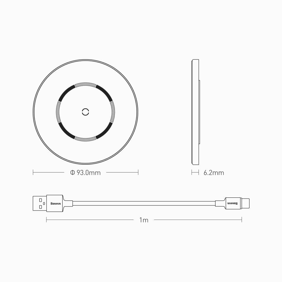 Baseus WXJK-E01, USB-C, 2 A hind ja info | Mobiiltelefonide laadijad | kaup24.ee