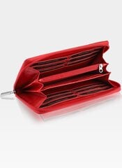 Naiste rahakott STEVENS punane, RFID kaitse ja tõmblukuga hind ja info | Naiste rahakotid | kaup24.ee