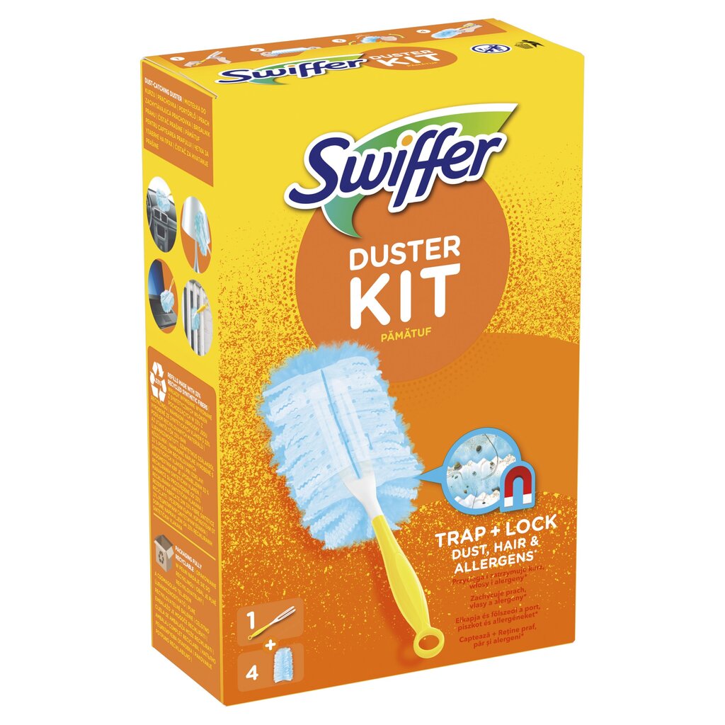 Swiffer Duster Starert Kit mini + 4 tk lisa цена и информация | Puhastustarvikud | kaup24.ee