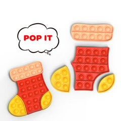 Силиконовая игра POP IT "Рождественский носок", головоломка цена и информация | Настольные игры, головоломки | kaup24.ee