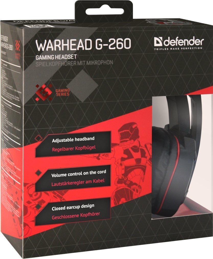 Defender Warhead HNG-260 цена и информация | Kõrvaklapid | kaup24.ee