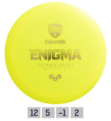 Диск для гольфа DISCMANIA Distance Driver NEO ENIGMA 12/5/-1/2  Желтый цена и информация | Диск-гольф | kaup24.ee