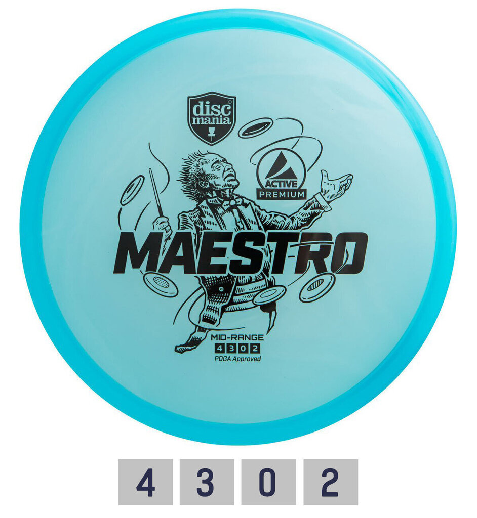 Ketas Midrange Driver PREMIUM MAESTRO 4/3/0/2 hind ja info | Discgolf | kaup24.ee