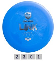 Диск для гольфа DISCMANIA Putter SOFT EXO LINK 2/3/0/1, синий цена и информация | Discgolf | kaup24.ee