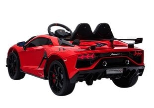 Двухместный детский электромобиль Lamborghini Aventador, красный цена и информация | Электромобили для детей | kaup24.ee