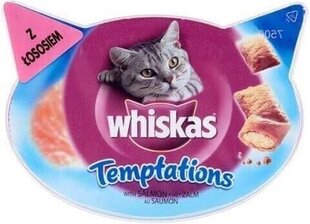 Whiskas kassi maiuspalad lõhega Temptations, 60 g hind ja info | Maiustused kassidele | kaup24.ee